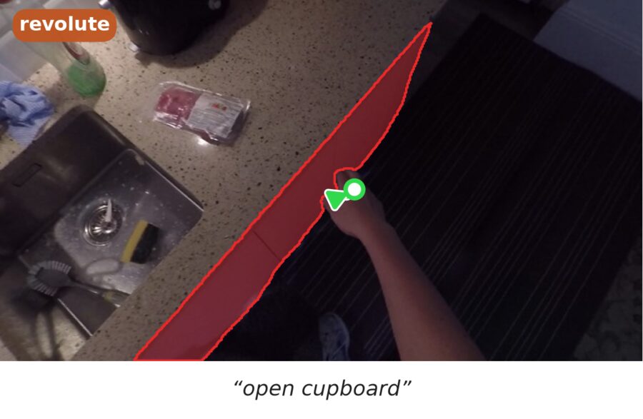 Open cupboard