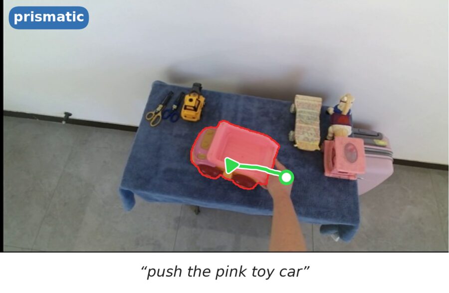 Push the pink toy car